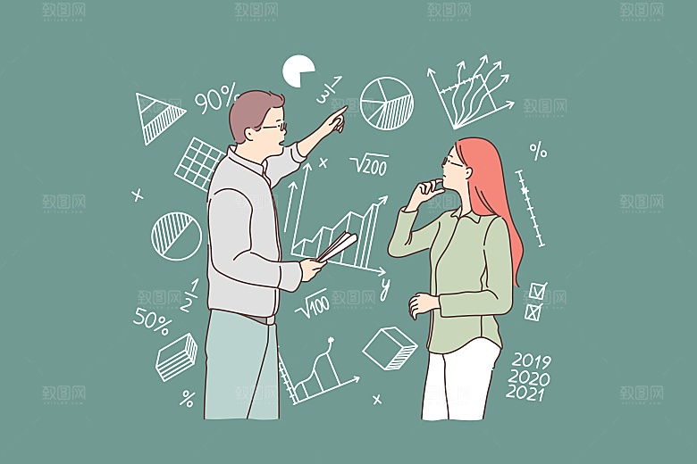 简笔画卡通人物插画 (382)