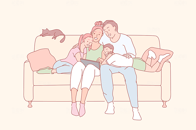 简笔画卡通人物插画 (400)