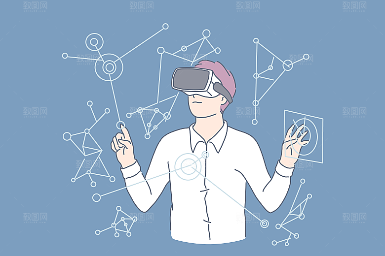 简笔画卡通人物插画
