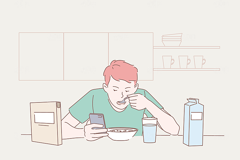 简笔画卡通人物插画
