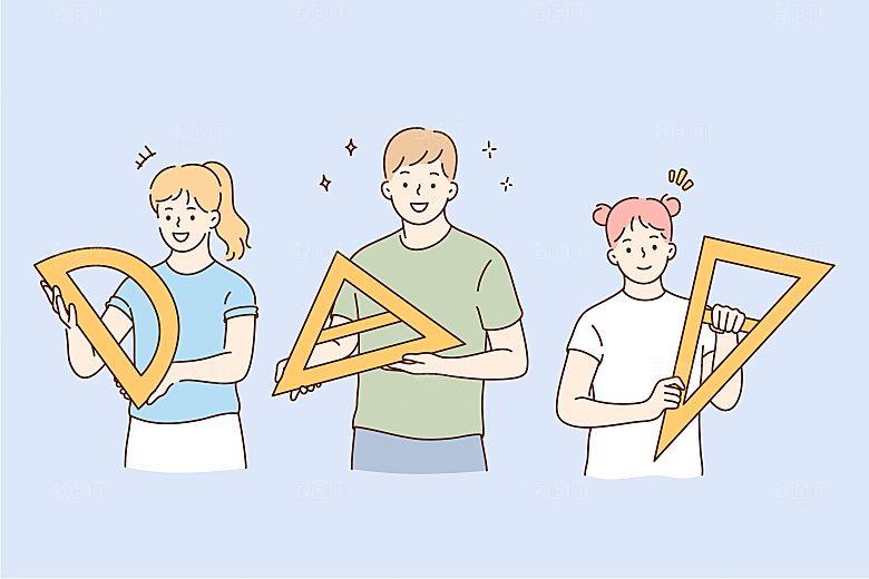 简笔画人物卡通插画