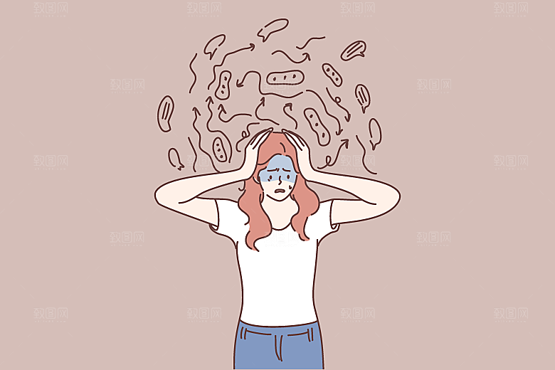 简笔画人物卡通插画