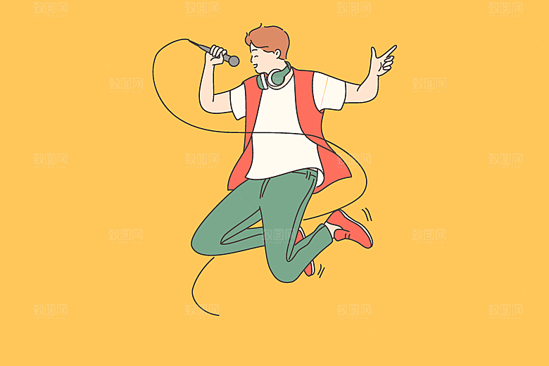 简笔画卡通人物插画