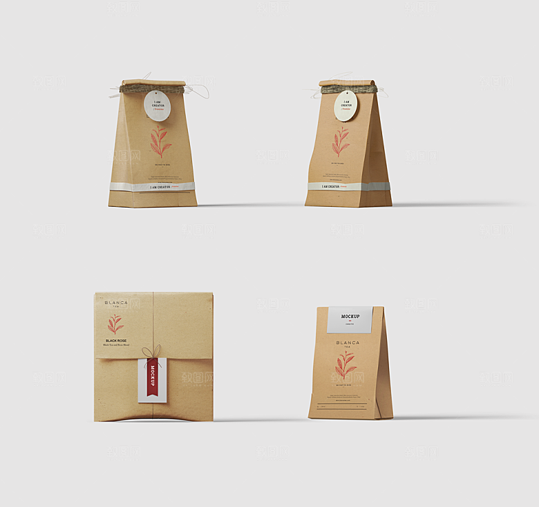 茶叶盒茶叶罐礼盒包装盒包装袋样机