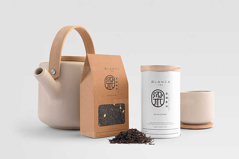 茶叶盒茶叶罐礼盒包装盒包装袋样机