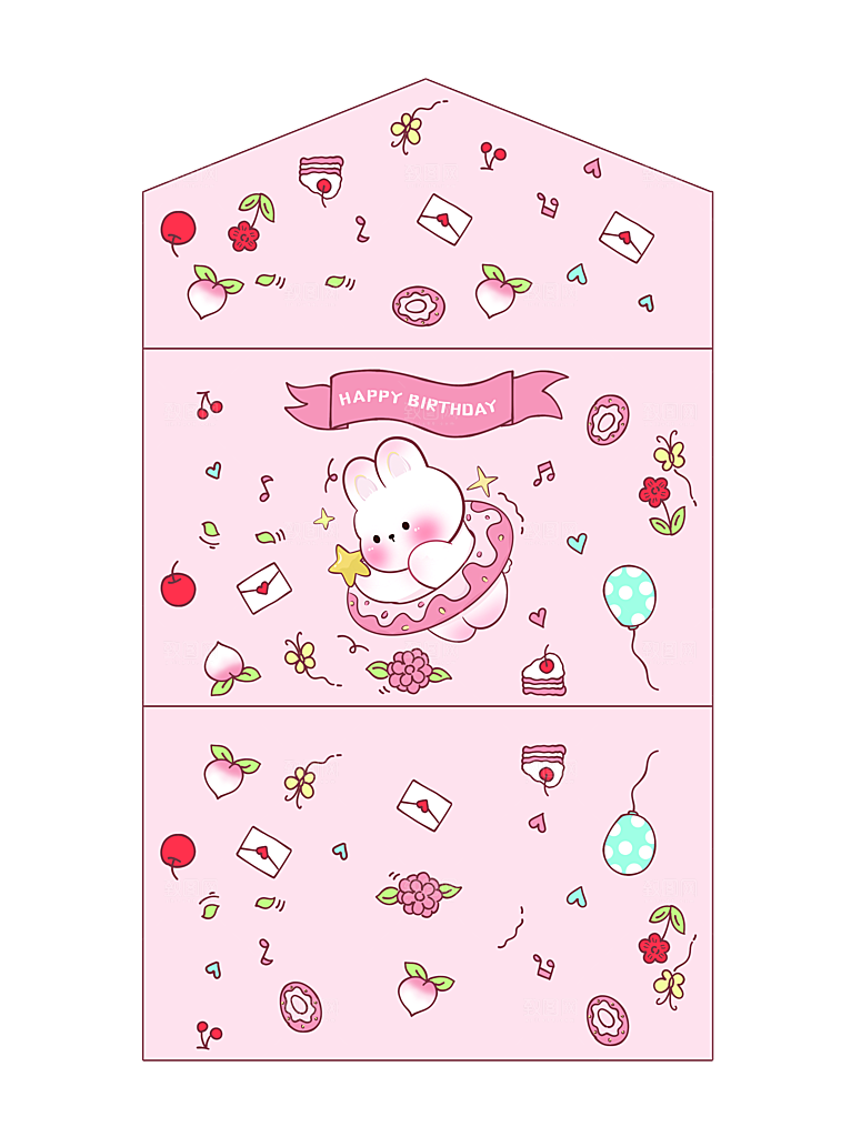 贺卡小卡片生日贺卡手写感谢卡