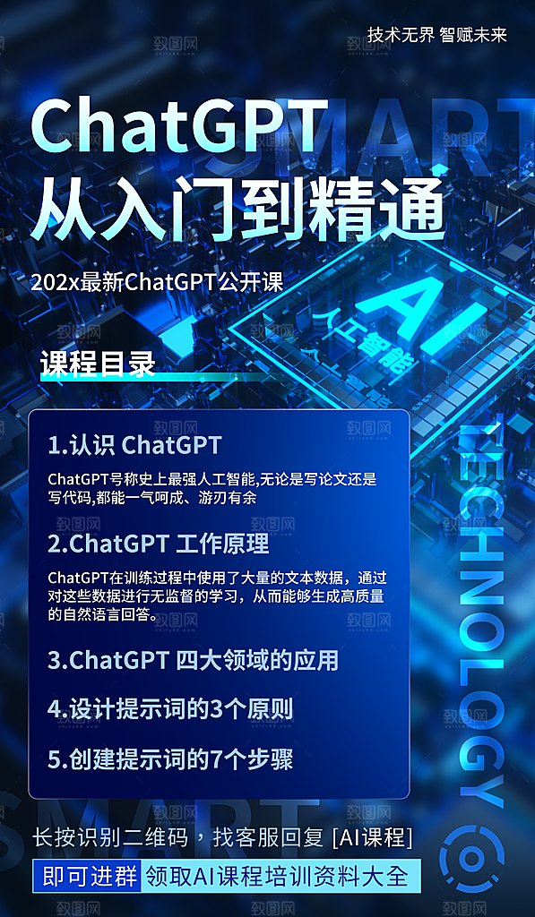人工智能AI活动宣传海报