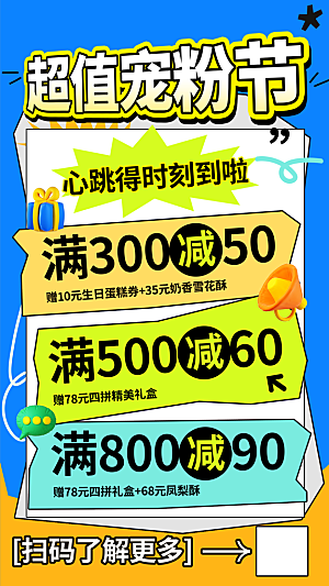 电商会员活动宠粉福利集赞积分国补抽奖海报
