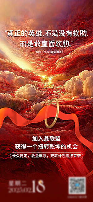 哪吒动漫系列PSD海报模板