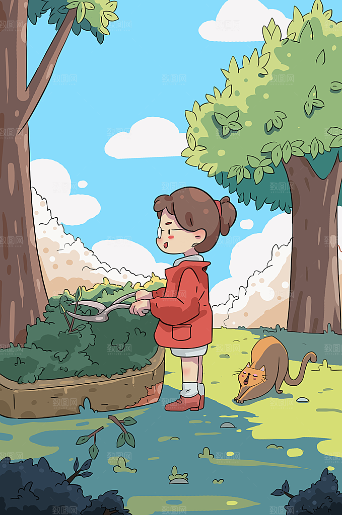 国际五一劳动节插画