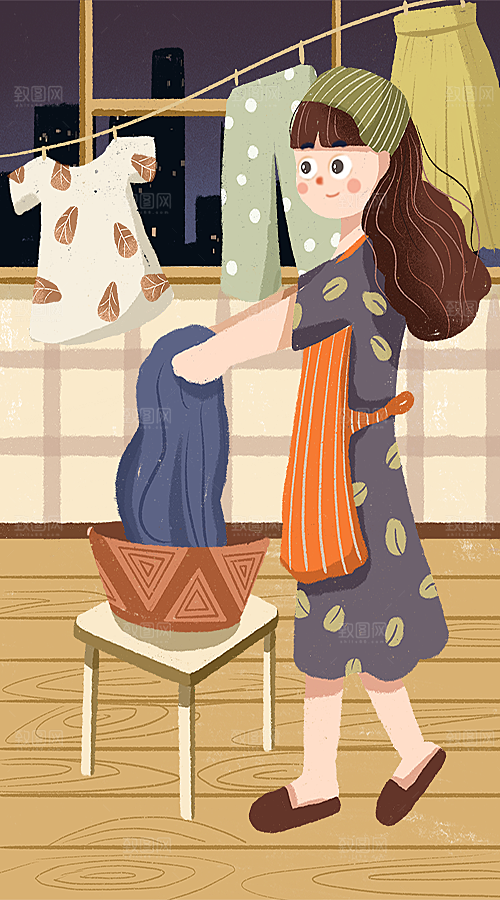国际五一劳动节插画