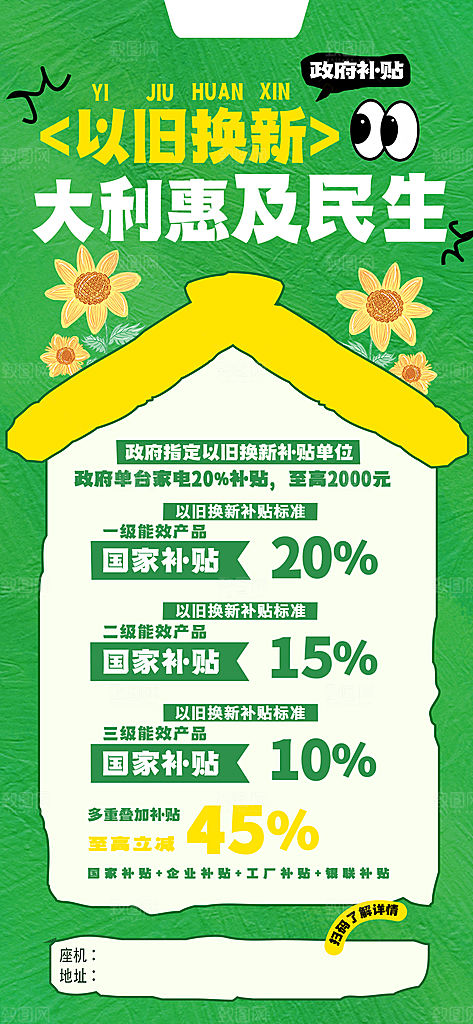 以旧换新补贴福利电器家电