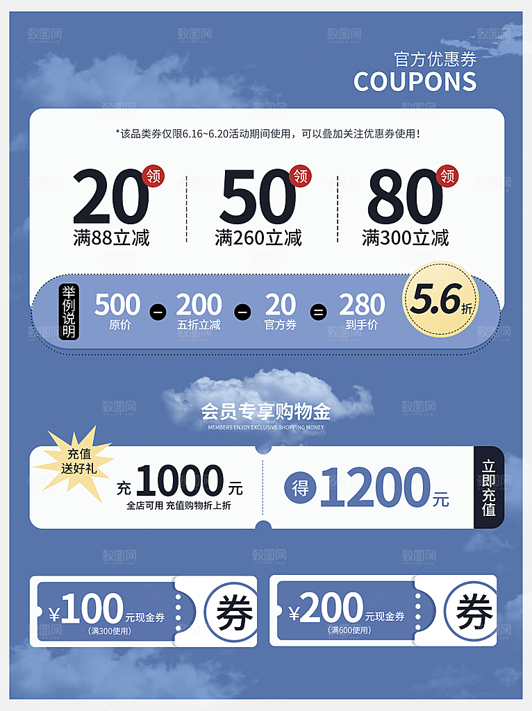 促销标签优惠券弹窗挂件电商