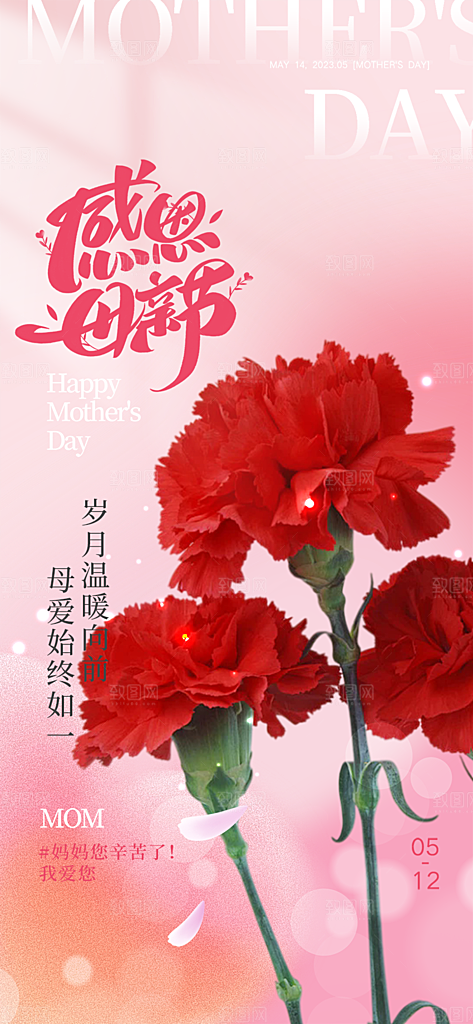 感恩母亲节活动宣传海报
