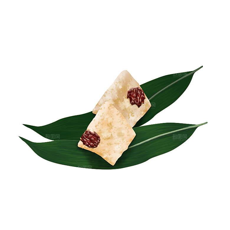 卡通手绘端午节免扣元素