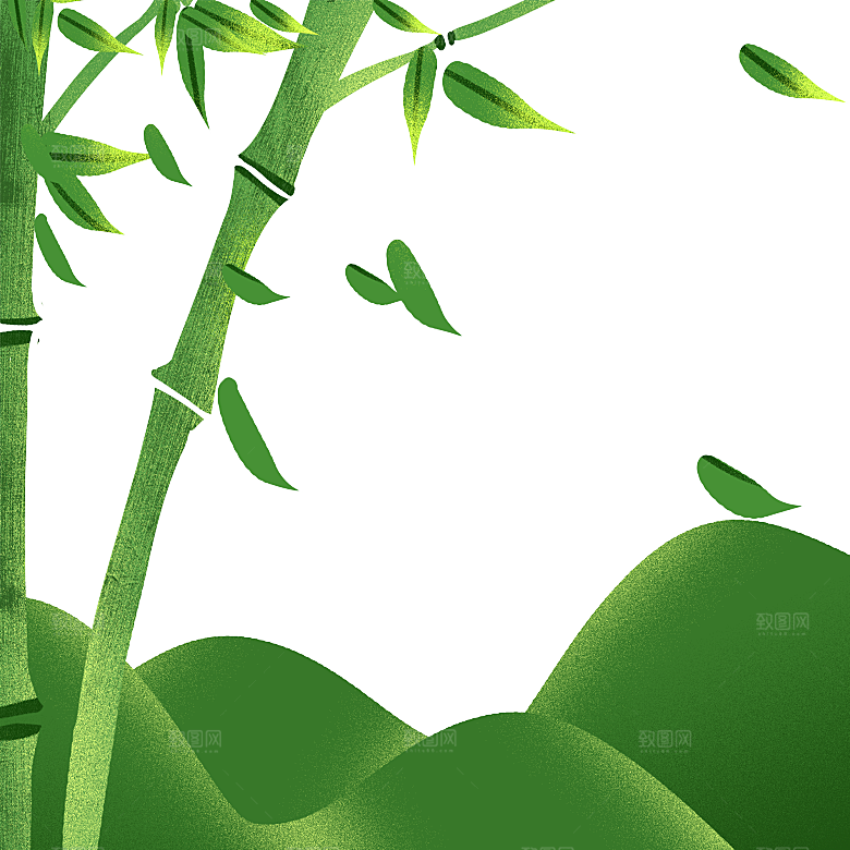 卡通手绘端午节免扣元素