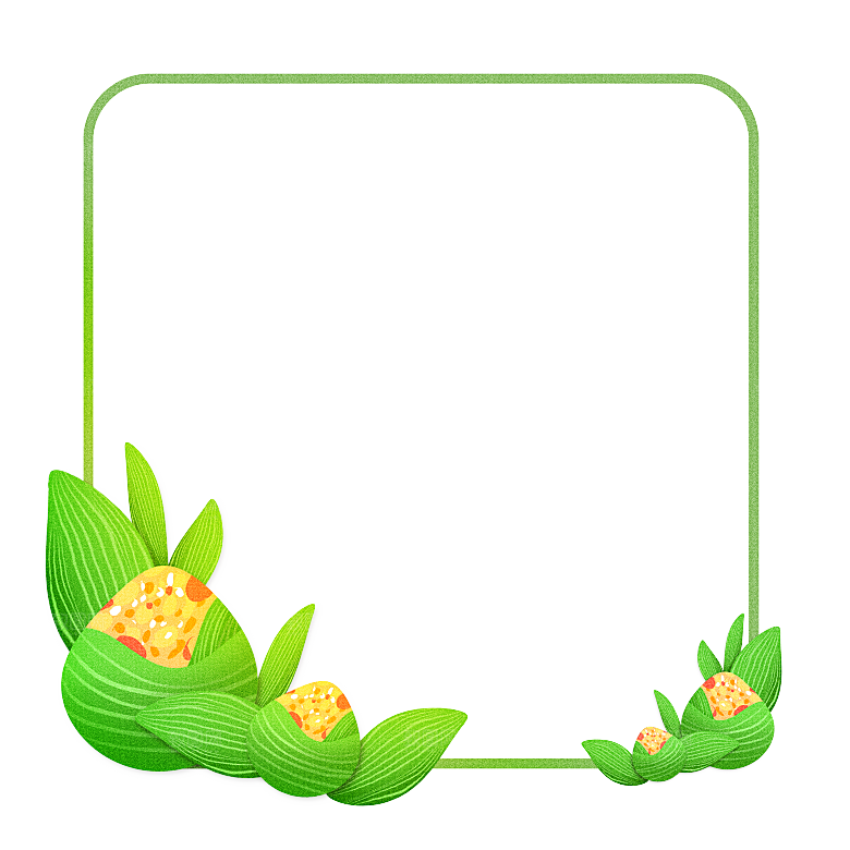 卡通手绘端午节免扣元素