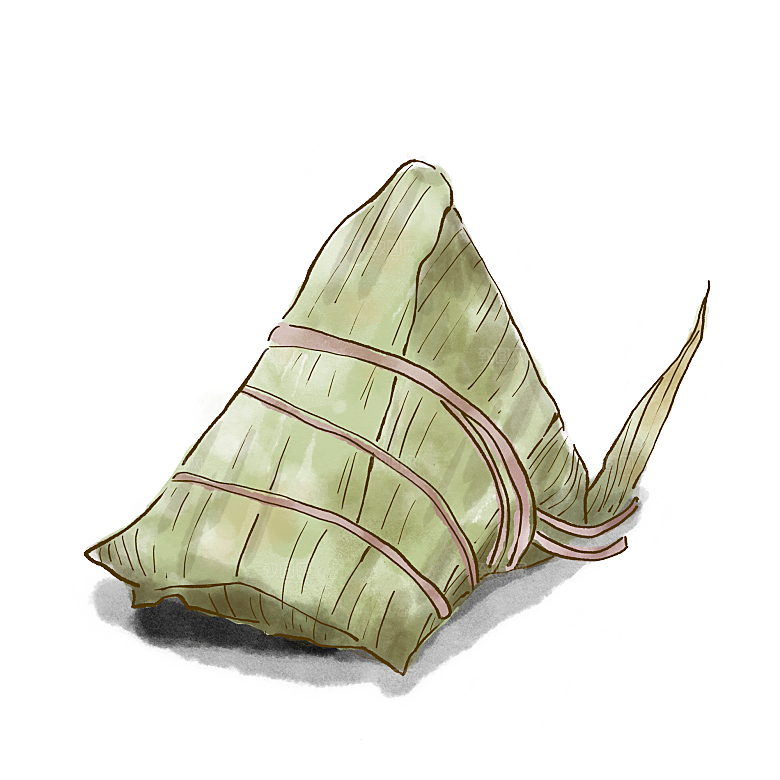 卡通手绘端午节免扣元素