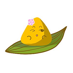 卡通手绘端午节免扣元素