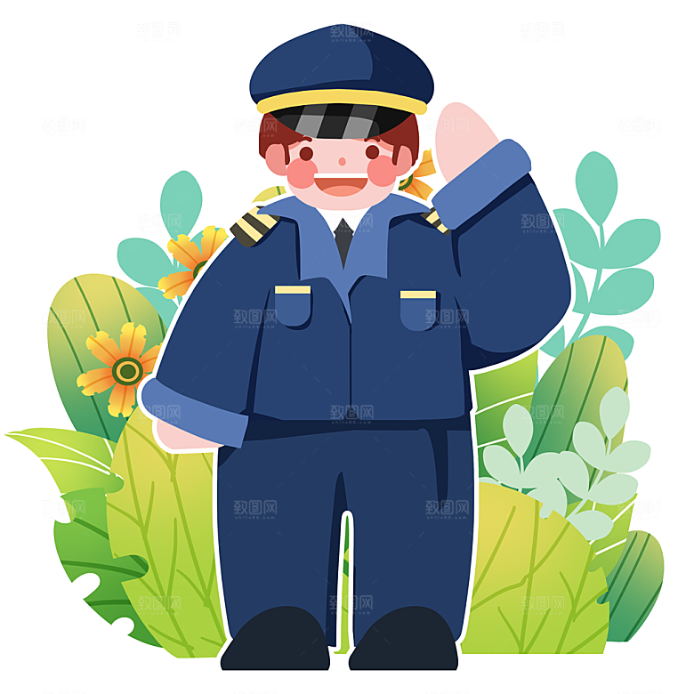 五一劳动节卡通人物插画素材