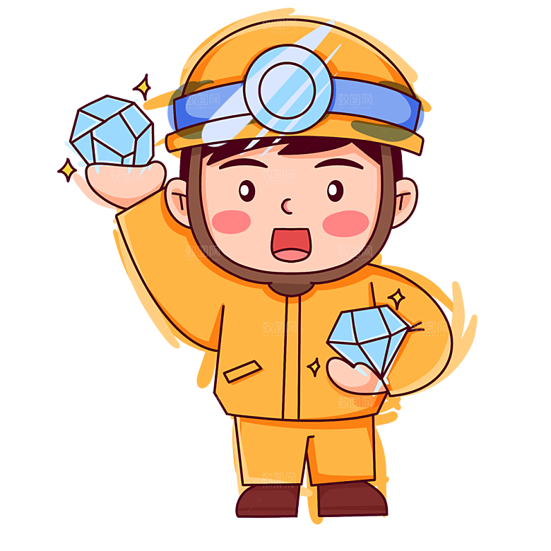 简约大气五一劳动节卡通人物插画素材