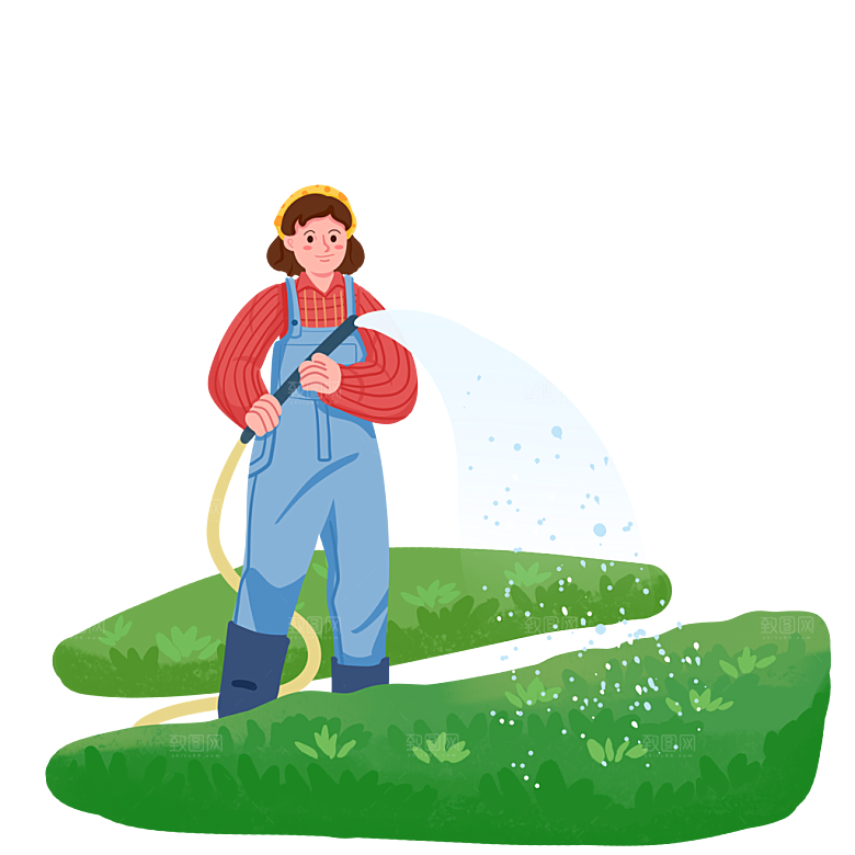 五一劳动节卡通人物插画素材