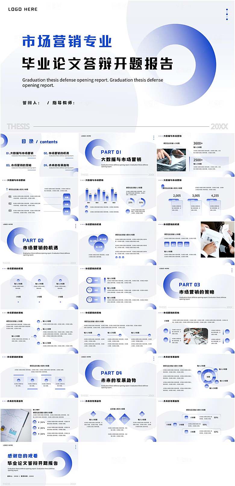 市场营销专业毕业设计开题报告ppt