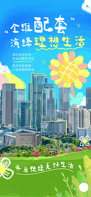 2025城市春日地产踏青海报