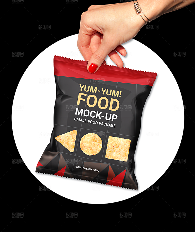 零食食品包装袋样机