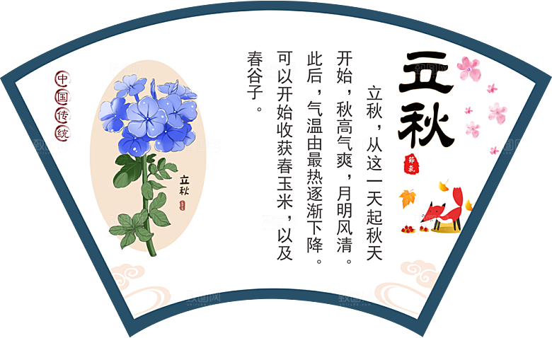 中国传统二十四节气立秋
