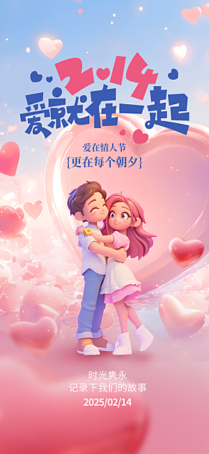 情人节宣传海报展板设计素材