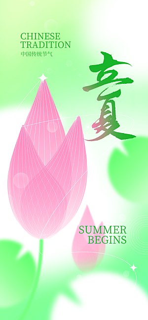 二十四节气立夏海报