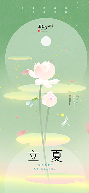 二十四节气立夏海报