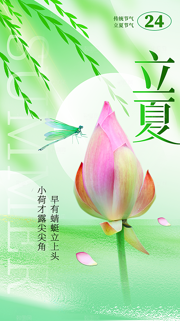 二十四节气立夏海报