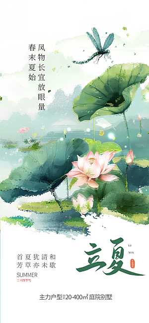 立夏二十四节气海报