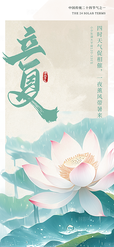 立夏二十四节气海报