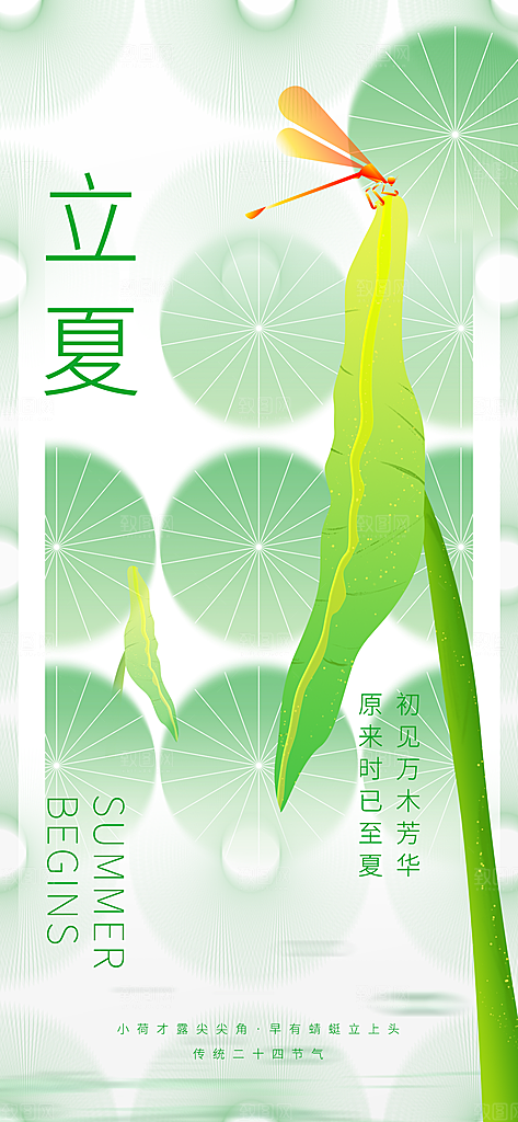 立夏二十四节气海报