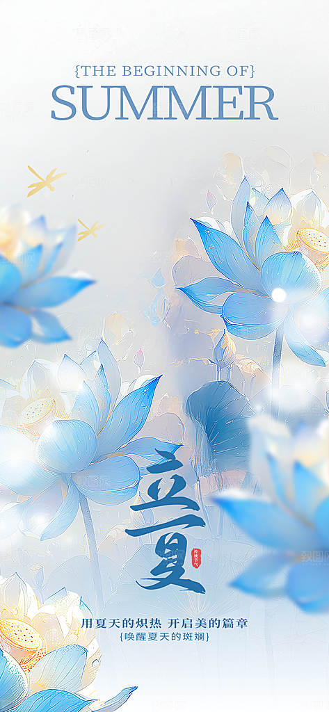 二十四节气立夏海报