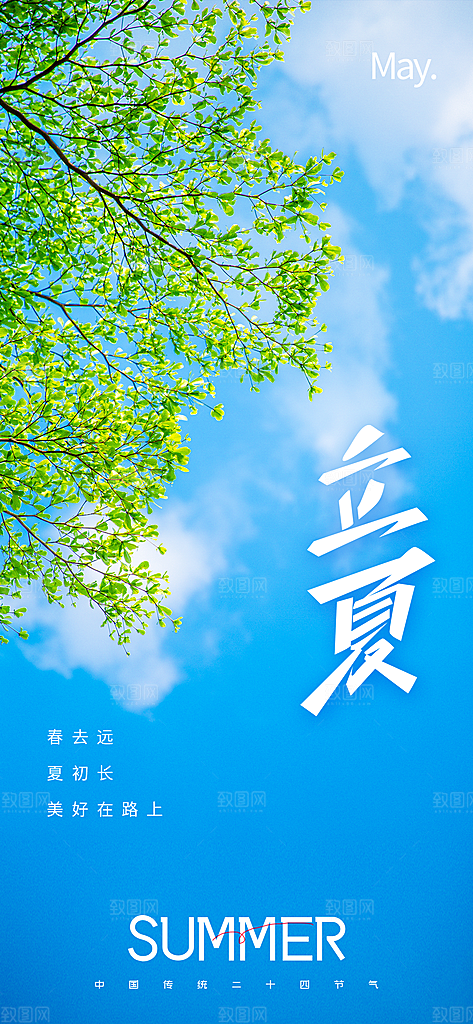 二十四节气立夏海报