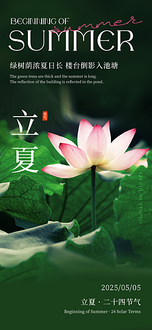 二十四节气立夏海报