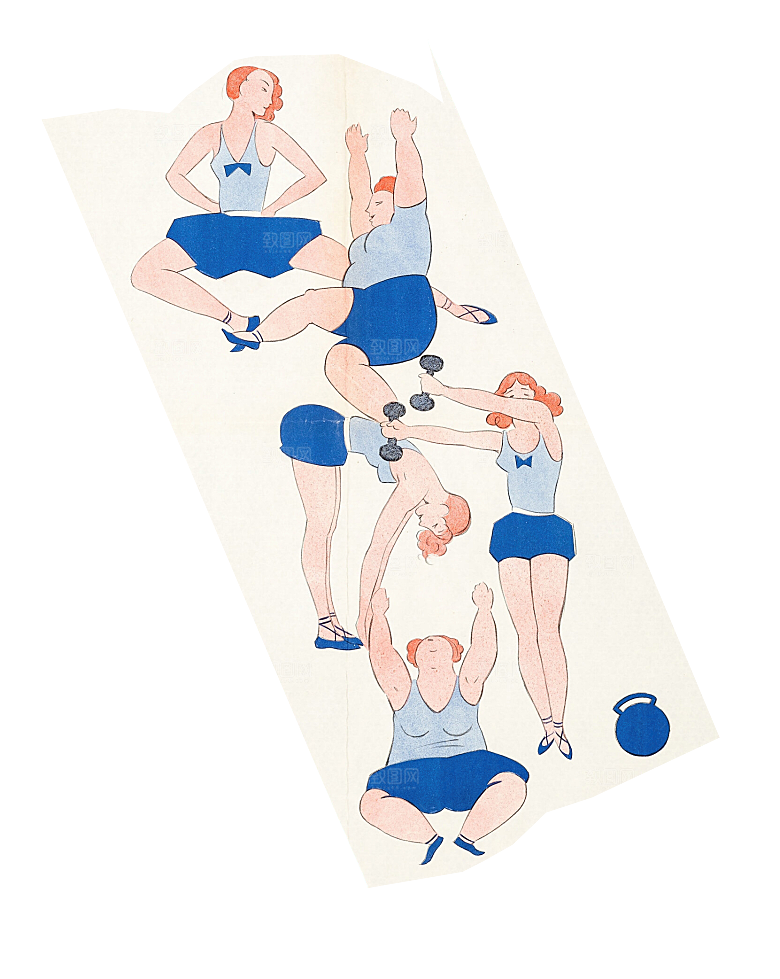 潮流街头创意复古拼贴画免扣PNG透明图