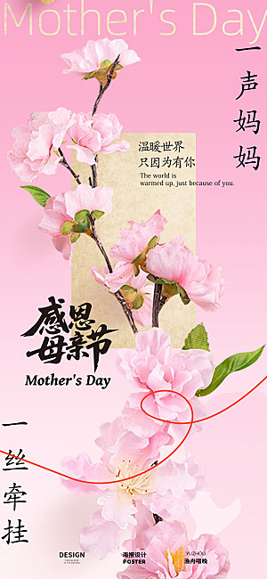 感恩母亲节海报设计