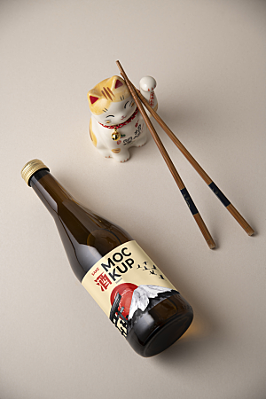 高端红酒洋酒清酒酒瓶样机