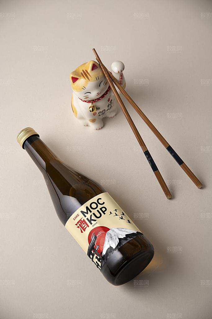 高端红酒洋酒清酒酒瓶样机