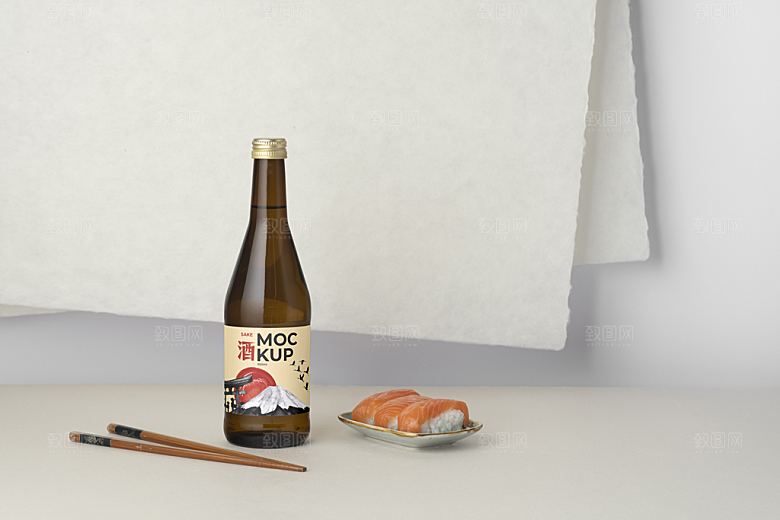 高端红酒洋酒清酒酒瓶样机