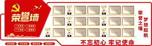 党建活动室荣誉墙设计