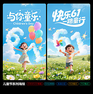 61六一儿童节海报
