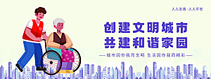 城市文明宣传展板