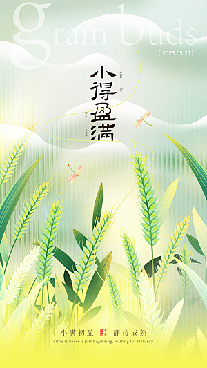 小满节气海报设计素材
