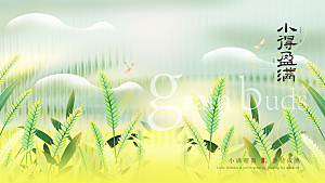 小满节气海报设计素材